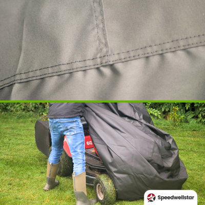 Ride Lawn Mower Cover Waterproof Heavy Duty 1.3KG 600d with PU backing ...