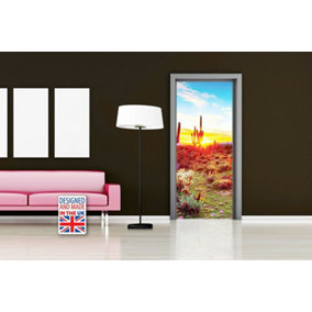 Ride To Freedom Self-Adhesive Door Mural Sticker For All Europe Size 90Cmx200Cm