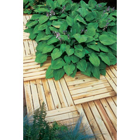 Ridged Deck Tile - 50x50cm - Pack of 4