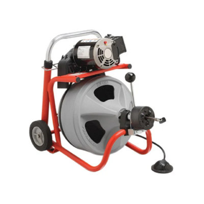 RIDGID K-400 AUTOFEED Drum Machine with C-32IW (Integral Wound) Solid Core Cable 28098