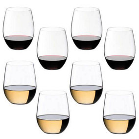 Riedel O Cabernet / Merlot & Viognier / Chardonnay Wine Glass Eight Piece Set