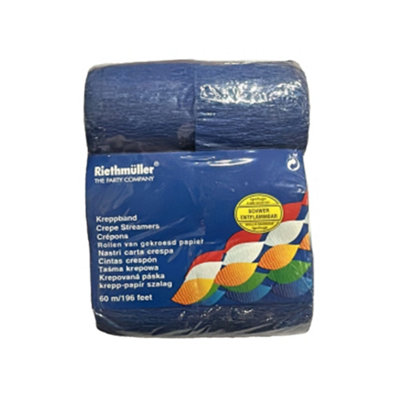 Riethmuller Crepe Paper Streamers Blue (One Size)