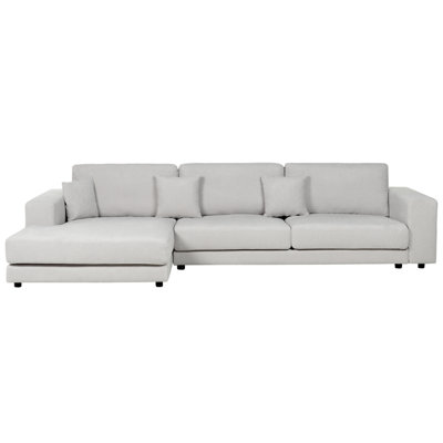 Right Hand 4 Seater Corner Sofa Light Grey LOFOTEN