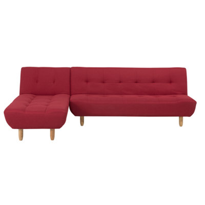 Right-Hand Corner Sofa ALSTEN Red