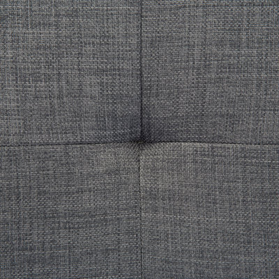 Right Hand Fabric Corner Sofa Dark Grey KIRUNA
