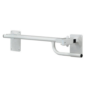 Right Handed Toilet or Bed Rail - Power Coated Steel - Bedside Assistance Bar