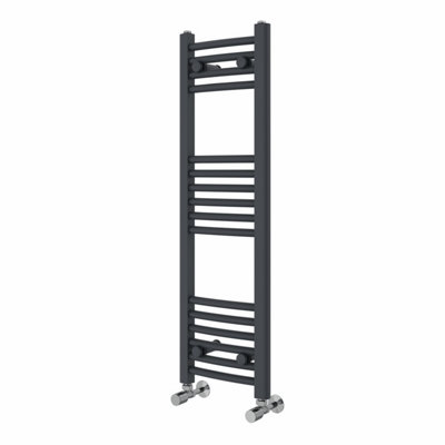 Right Radiators 1000x300 mm Curved Heated Towel Rail Radiator Bathroom Ladder Warmer Anthracite