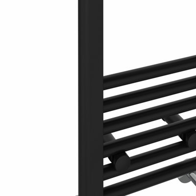 Right Radiators 1000x300 mm Straight Heated Towel Rail Radiator Bathroom Ladder Warmer Black