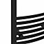 Right Radiators 1000x400 mm Curved Heated Towel Rail Radiator Bathroom Ladder Warmer Black