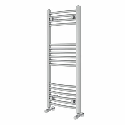 Right Radiators 1000x400 mm Curved Heated Towel Rail Radiator Bathroom Ladder Warmer Chrome