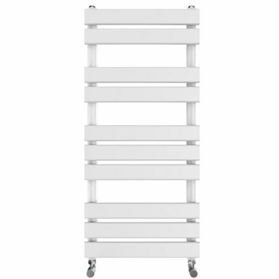 Right Radiators 1000x450 mm Designer Flat Panel Heated Towel Rail Radiator Bathroom Warmer Heating White