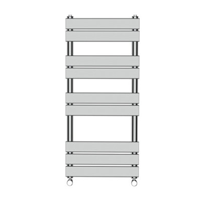 Right Radiators 1000x450 mm Flat Panel Heated Towel Rail Radiator Bathroom Ladder Warmer Chrome