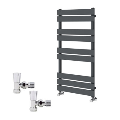 Right Radiators 1000x450mm Anthracite Flat Panel Heated Towel Rail ...