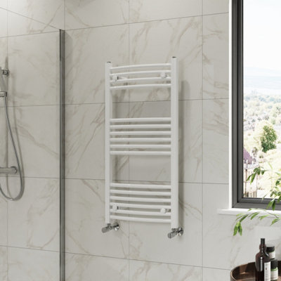 Right Radiators 1000x500 mm Curved Heated Towel Rail Radiator Bathroom ...