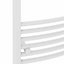 Right Radiators 1000x500 mm Curved Heated Towel Rail Radiator Bathroom Ladder Warmer White