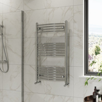 Right Radiators 1000x600 mm Curved Heated Towel Rail Radiator Bathroom Ladder Warmer Chrome Price Comparisons | Compare The Build
