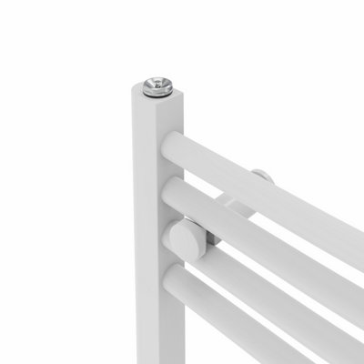 Right Radiators 1000x600 mm Curved Heated Towel Rail Radiator Bathroom Ladder Warmer White