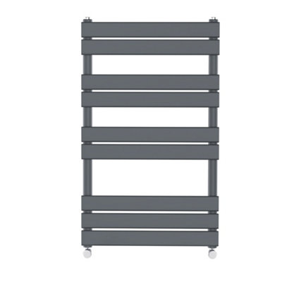 Right Radiators 1000x600 mm Flat Panel Heated Towel Rail Radiator Bathroom Ladder Warmer Anthracite