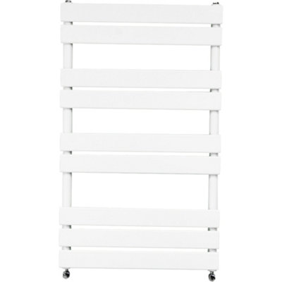 Right Radiators 1000x600 mm Flat Panel Heated Towel Rail Radiator Bathroom Ladder Warmer White