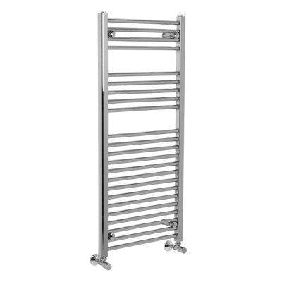 Right Radiators 1100x500 mm Vertical Straight Heated Towel Rail Radiator Ladder Warmer Chrome