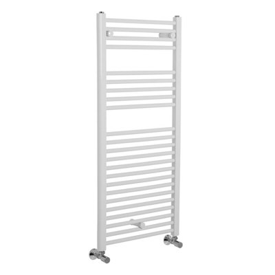 Right Radiators 1100x500 mm Vertical Straight Heated Towel Rail Radiator Warmer Ladder White