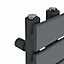 Right Radiators 1126x500 mm Designer Flat Panel Heated Towel Rail Radiator Bathroom Ladder Warmer Sand Grey