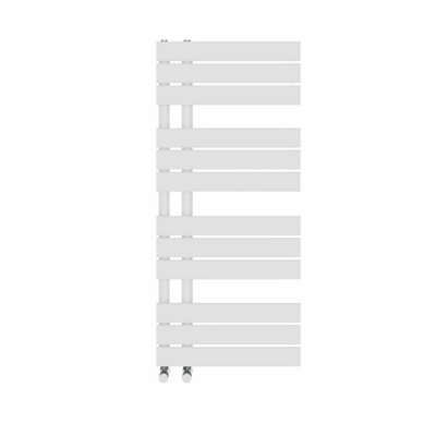 Right Radiators 1126x500 mm Designer Flat Panel Heated Towel Rail Radiator Bathroom Ladder Warmer White Price Comparisons | Compare The Build