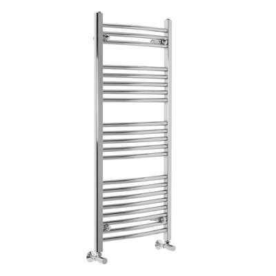 Right Radiators 1150x500 mm Bathroom Curved Heated Towel Rail Radiator Warmer Ladder Chrome