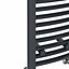 Right Radiators 1200x300 mm Curved Heated Towel Rail Radiator Bathroom Ladder Warmer Anthracite