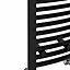 Right Radiators 1200x300 mm Curved Heated Towel Rail Radiator Bathroom Ladder Warmer Black