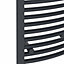 Right Radiators 1200x400 mm Curved Heated Towel Rail Radiator Bathroom Ladder Warmer Anthracite