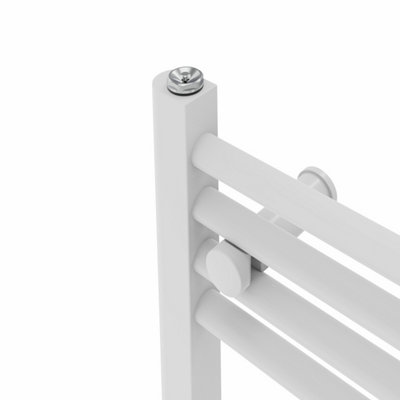 Right Radiators 1200x400 mm Straight Heated Towel Rail Radiator Bathroom Ladder Warmer White