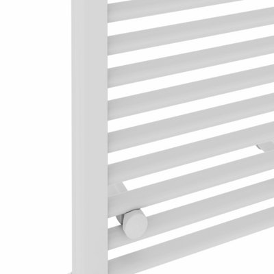Right Radiators 1200x400 mm Straight Heated Towel Rail Radiator Bathroom Ladder Warmer White