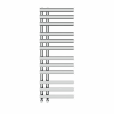 Right Radiators 1200x450 mm Designer Oval Column Heated Towel Rail Radiator Bathroom Ladder Warmer Chrome