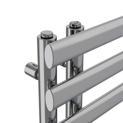 Right Radiators 1200x450 mm Designer Oval Column Heated Towel Rail ...