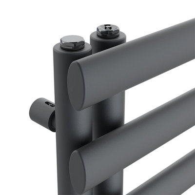 Right Radiators 1200x450 mm Designer Oval Column Heated Towel Rail ...