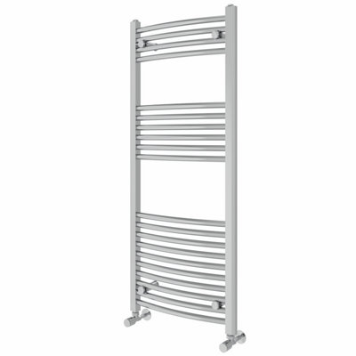 Right Radiators 1200x500 mm Curved Heated Towel Rail Radiator Bathroom Ladder Warmer Chrome