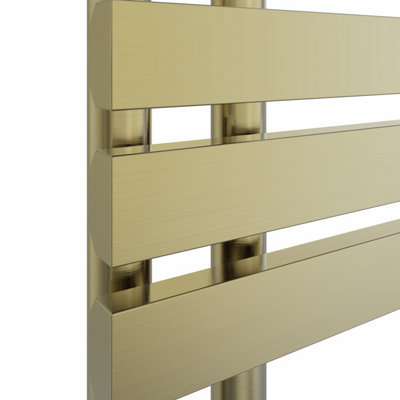 Right Radiators 1200x600 mm Designer D Shape Heated Towel Rail Radiator ...