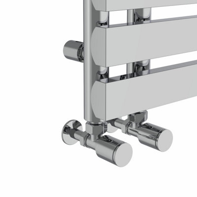 Right Radiators 1200x600 mm Designer D Shape Heated Towel Rail Radiator ...