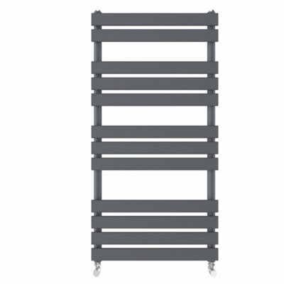 Right Radiators 1200x600 mm Designer Flat Panel Heated Towel Rail Radiator Bathroom Warmer Heating Sand Grey