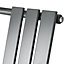 Right Radiators 1200x600 mm Flat Panel Heated Towel Rail Radiator Bathroom Ladder Warmer Anthracite