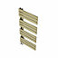 Right Radiators 1380x500 mm Designer Flat Panel Heated Towel Rail Radiator Bathroom Ladder Warmer Brushed Brass
