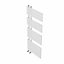 Right Radiators 1380x500 mm Designer Flat Panel Heated Towel Rail Radiator Bathroom Ladder Warmer White