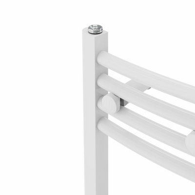 Right Radiators 1400x300 mm Curved Heated Towel Rail Radiator Bathroom Ladder Warmer White