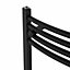 Right Radiators 1400x400 mm Curved Heated Towel Rail Radiator Bathroom Ladder Warmer Black