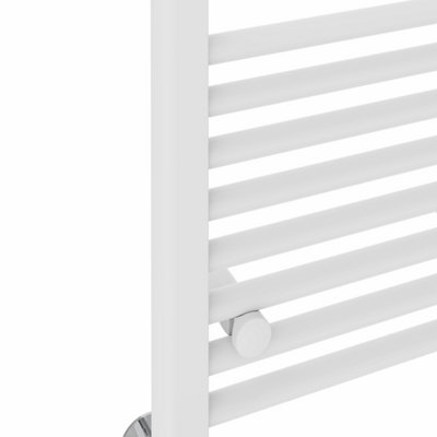 Right Radiators 1400x500 mm Straight Heated Towel Rail Radiator Bathroom Ladder Warmer White
