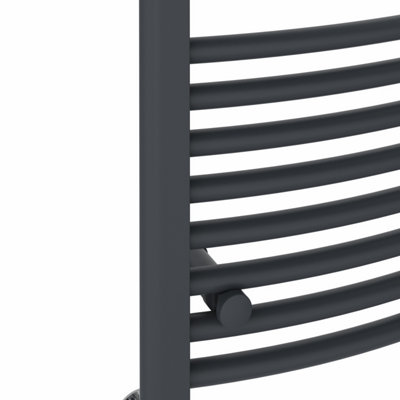 Right Radiators 1400x600 mm Curved Heated Towel Rail Radiator Bathroom ...
