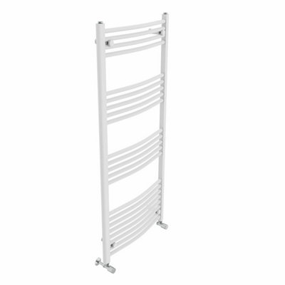 Right Radiators 1400x600 mm Curved Heated Towel Rail Radiator Bathroom ...