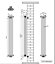 Right Radiators 1500x202 mm Vertical Traditional 3 Column Cast Iron Style Radiator White