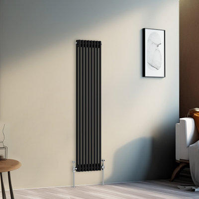 Right Radiators 1500x380 mm Vertical Traditional 2 Column Cast Iron ...